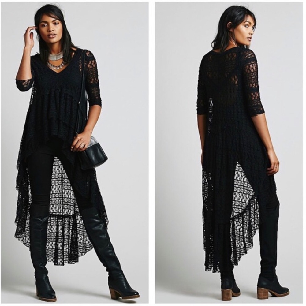 Free People Lace Emperor top